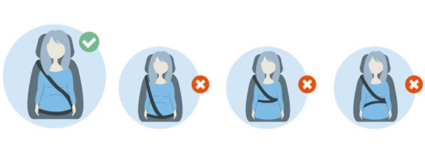 Los sistemas de retención para embarazadas en el coche son «menos seguros»  que los cinturones de toda la vida
